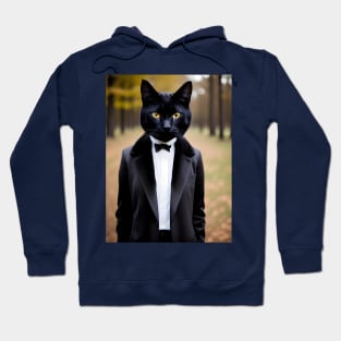 Humanoid Cat - Modern Digital Art Hoodie